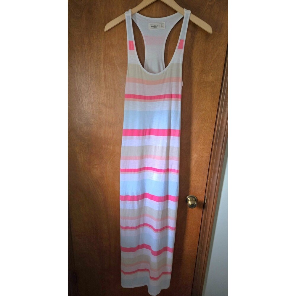 Abercrombie & Fitch Womens Striped Sleevless Maxi Sun Dress Size Small